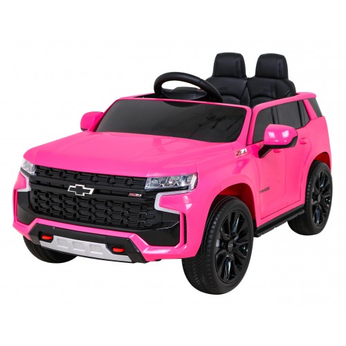 Elektrické dětské auto Chevrolet Tahoe růžové + dálkové ovládání + EVA + rádio MP3 + LED