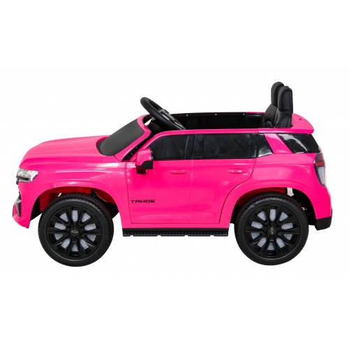 Elektrické dětské auto Chevrolet Tahoe růžové + dálkové ovládání + EVA + rádio MP3 + LED