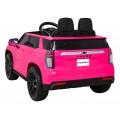 Elektrické dětské auto Chevrolet Tahoe růžové + dálkové ovládání + EVA + rádio MP3 + LED