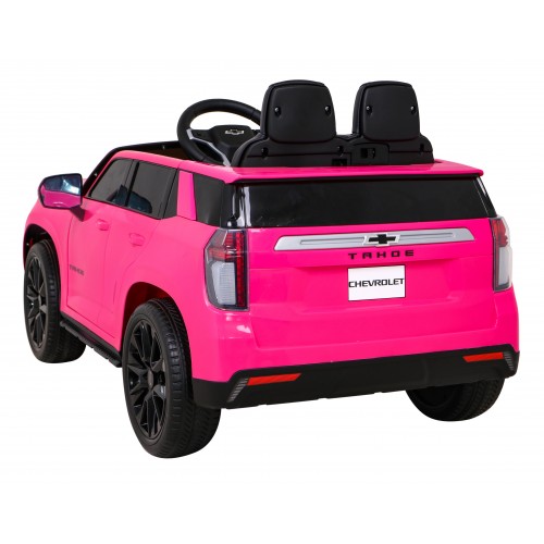 Elektrické dětské auto Chevrolet Tahoe růžové + dálkové ovládání + EVA + rádio MP3 + LED