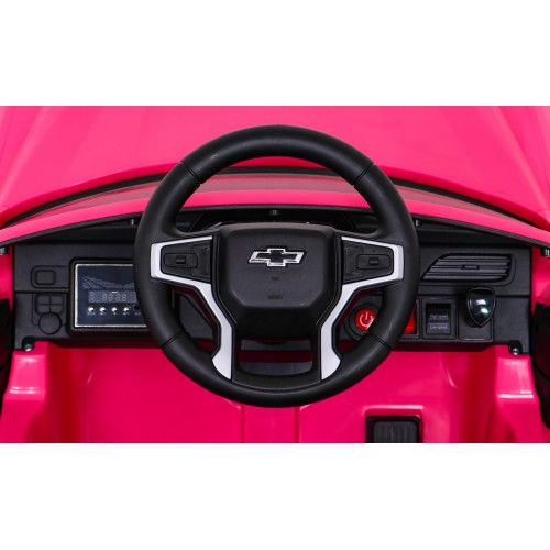 Elektrické dětské auto Chevrolet Tahoe růžové + dálkové ovládání + EVA + rádio MP3 + LED