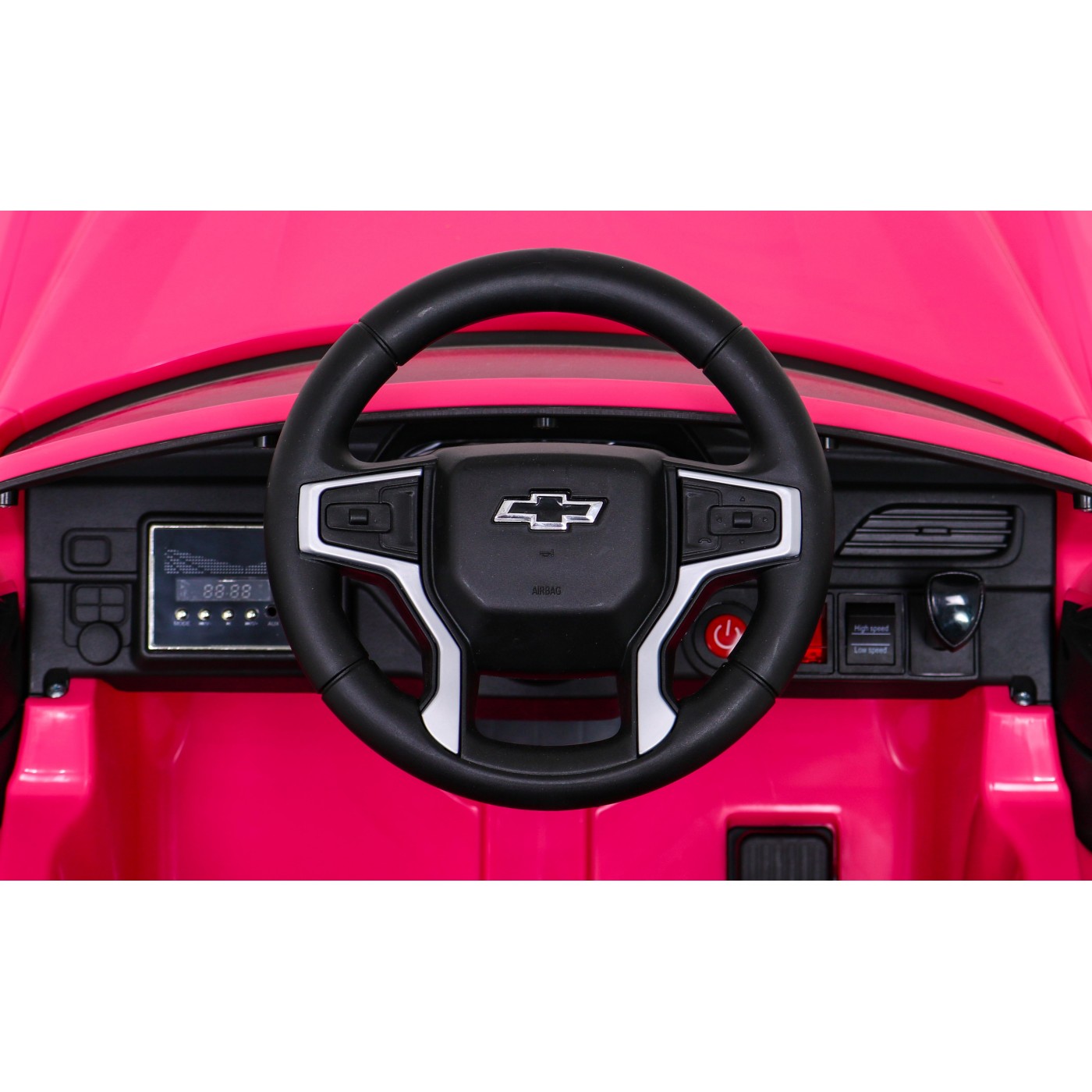 Elektrické dětské auto Chevrolet Tahoe růžové + dálkové ovládání + EVA + rádio MP3 + LED