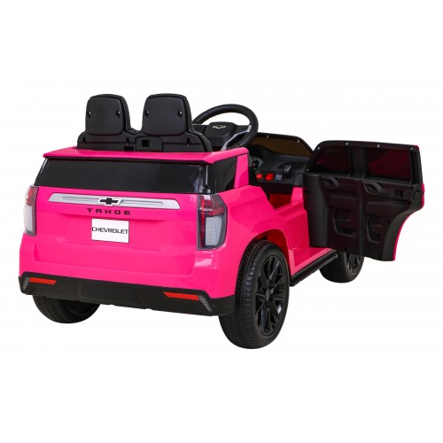 Elektrické dětské auto Chevrolet Tahoe růžové + dálkové ovládání + EVA + rádio MP3 + LED