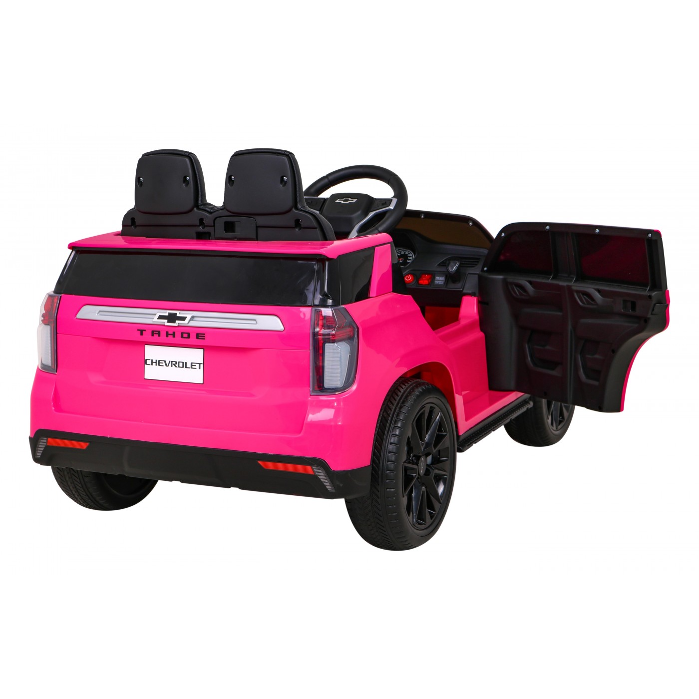 Elektrické dětské auto Chevrolet Tahoe růžové + dálkové ovládání + EVA + rádio MP3 + LED