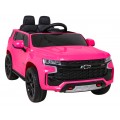 Elektrické dětské auto Chevrolet Tahoe růžové + dálkové ovládání + EVA + rádio MP3 + LED
