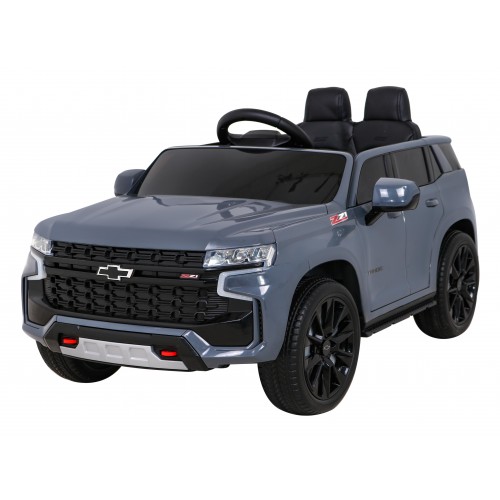 Elektrické dětské auto Chevrolet Tahoe šedé + dálkové ovládání + EVA + MP3 rádio + LED