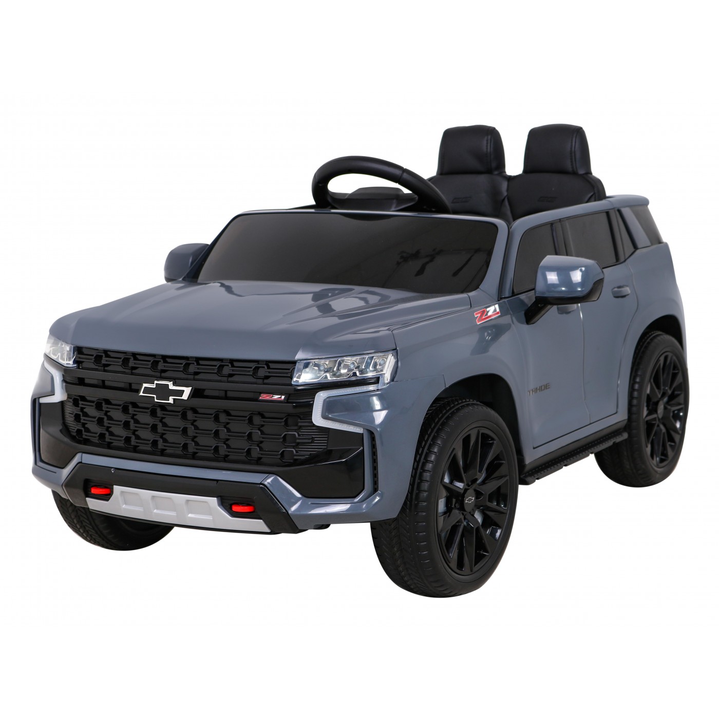 Elektrické dětské auto Chevrolet Tahoe šedé + dálkové ovládání + EVA + MP3 rádio + LED