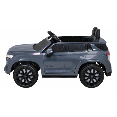 Elektrické dětské auto Chevrolet Tahoe šedé + dálkové ovládání + EVA + MP3 rádio + LED
