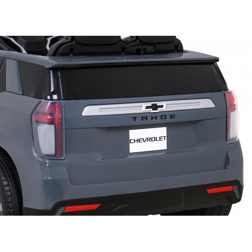 Elektrické dětské auto Chevrolet Tahoe šedé + dálkové ovládání + EVA + MP3 rádio + LED