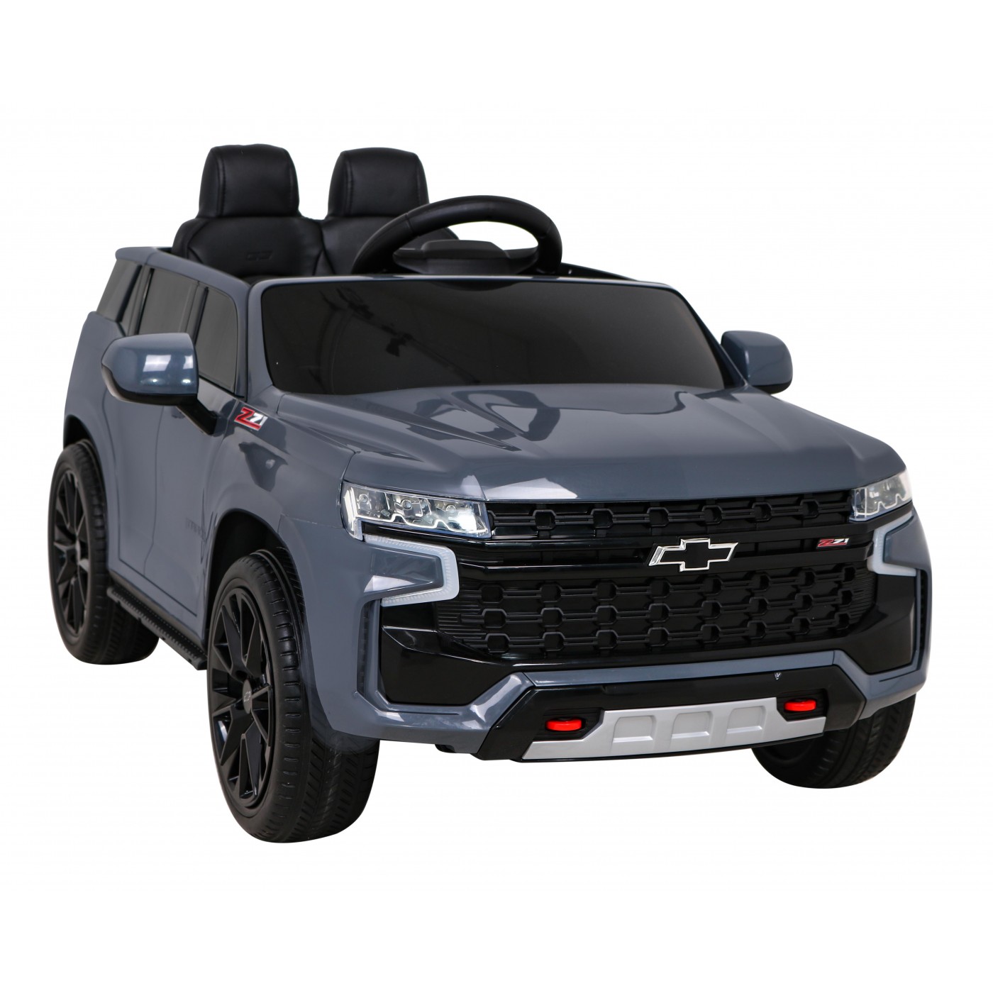 Elektrické dětské auto Chevrolet Tahoe šedé + dálkové ovládání + EVA + MP3 rádio + LED