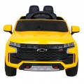 Chevrolet Tahoe Elektrické auto pro děti žluté + Dálkové ovládání + EVA + MP3 rádio + LED
