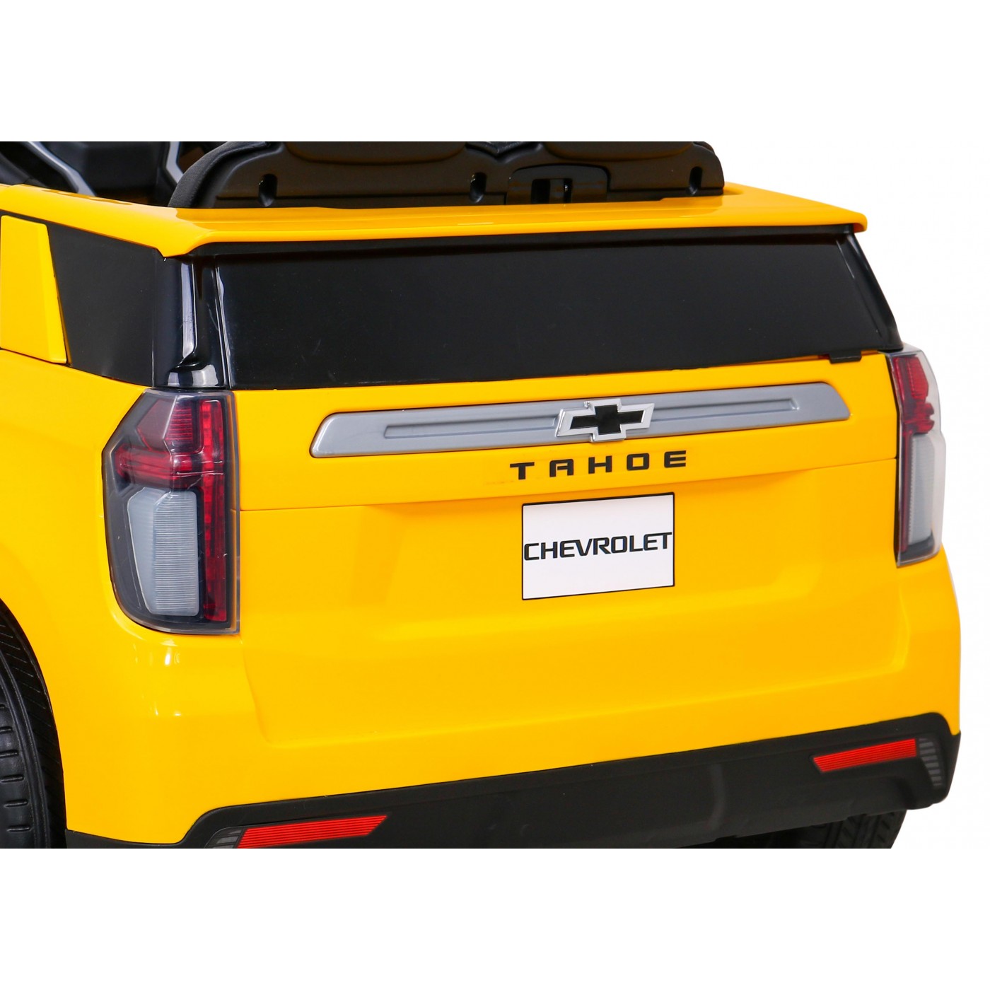 Chevrolet Tahoe Elektrické auto pro děti žluté + Dálkové ovládání + EVA + MP3 rádio + LED