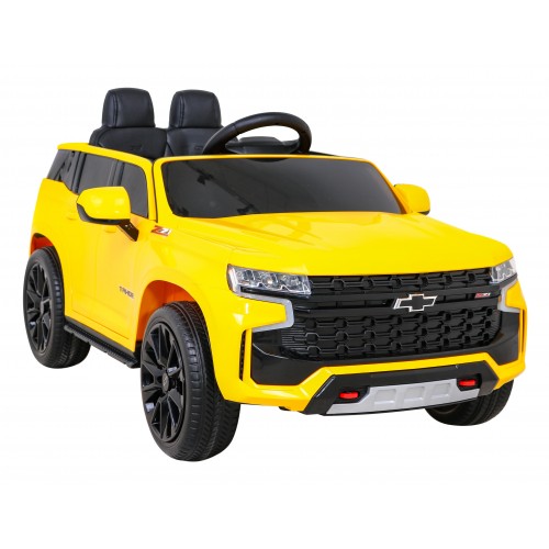 Chevrolet Tahoe Elektrické auto pro děti žluté + Dálkové ovládání + EVA + MP3 rádio + LED