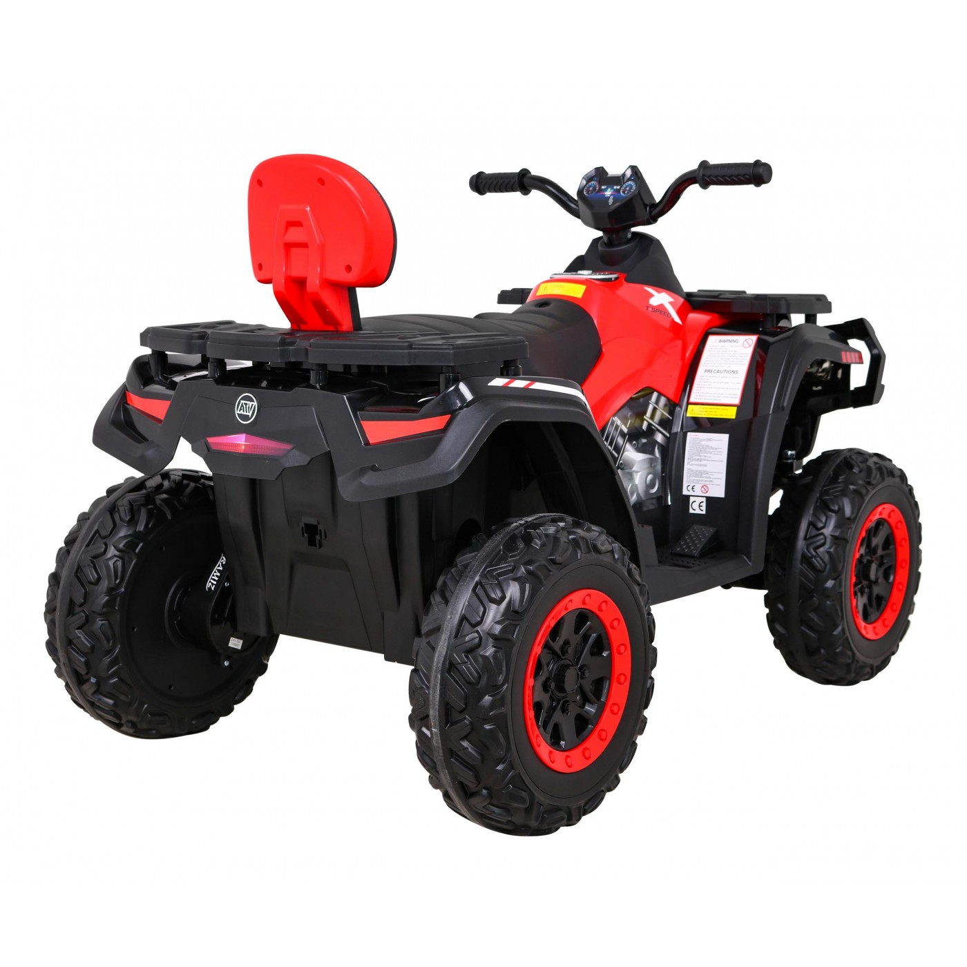 Quad XT-Speed pro děti červený + Drive 4x4 + EVA + Pomalý start + Rádio MP3 + LED