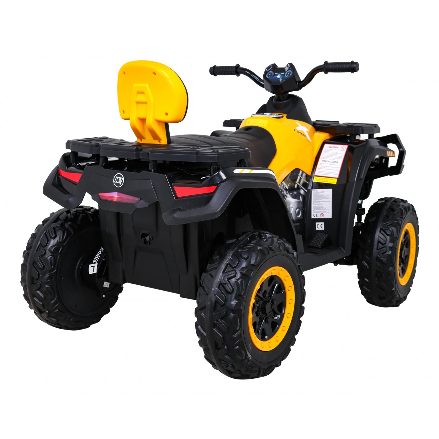 Quad XT-Speed pro děti žlutý + Drive 4x4 + EVA + Pomalý start + Rádio MP3 + LED