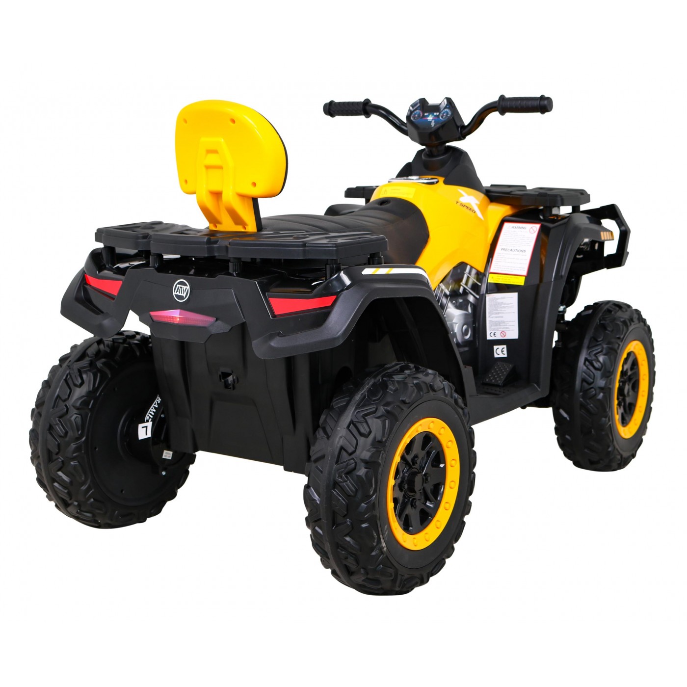 Quad XT-Speed pro děti žlutý + Drive 4x4 + EVA + Pomalý start + Rádio MP3 + LED