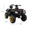 Quad XT-Speed pro děti žlutý + Drive 4x4 + EVA + Pomalý start + Rádio MP3 + LED
