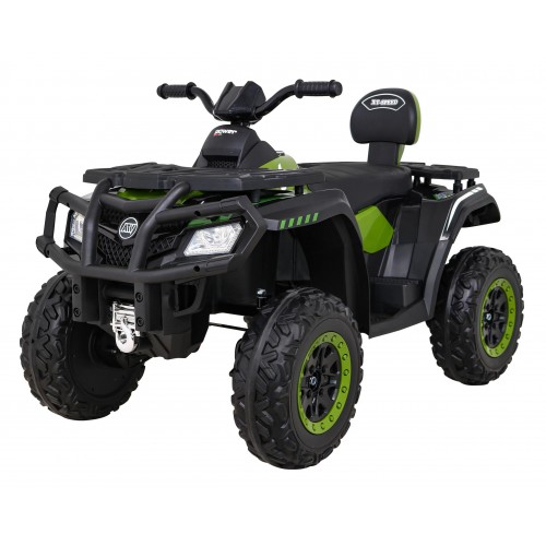 Quad XT-Speed Kids zelená 4x4 Drive EVA Rádio s pomalým startem MP3 LED