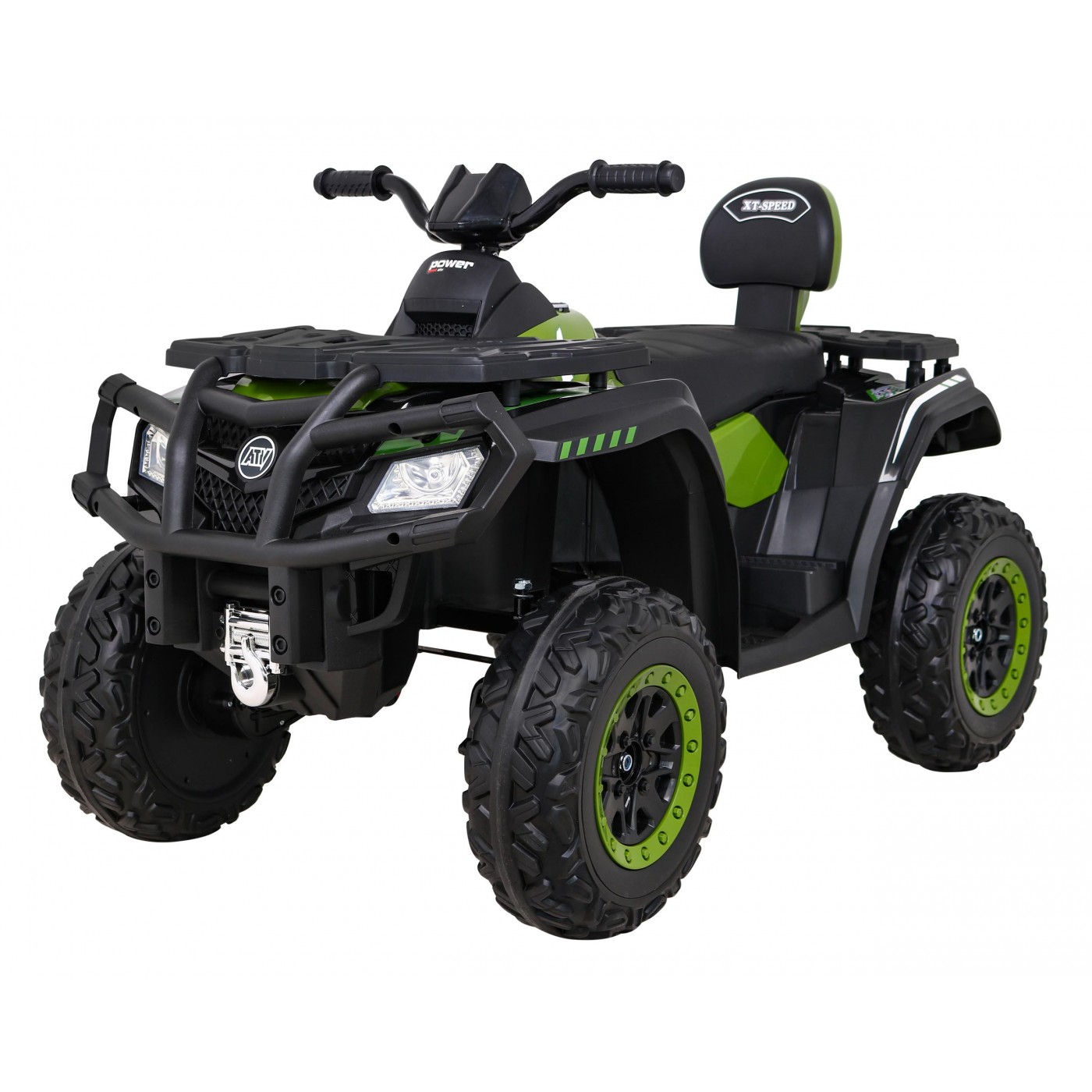 Quad XT-Speed Kids zelená 4x4 Drive EVA Rádio s pomalým startem MP3 LED