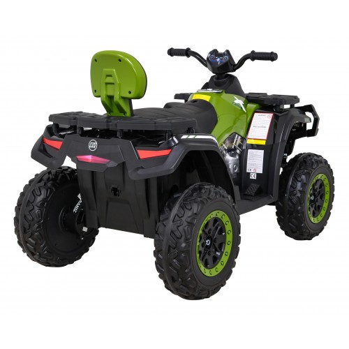 Quad XT-Speed Kids zelená 4x4 Drive EVA Rádio s pomalým startem MP3 LED
