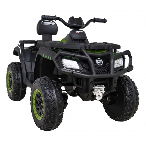 Quad XT-Speed Kids zelená 4x4 Drive EVA Rádio s pomalým startem MP3 LED