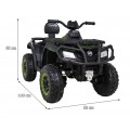 Quad XT-Speed Kids zelená 4x4 Drive EVA Rádio s pomalým startem MP3 LED