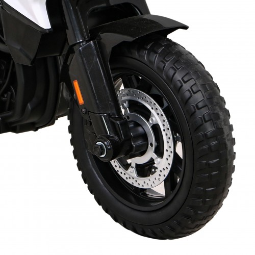 Policejní motor BMW F850 GS na baterii pro děti Pomocná kola Světla sirény 2 kufry Pomalý start