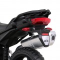 Dětský bateriový motor BMW F850 GS bílá + přídavná kola + audio LED + pomalý start + EVA