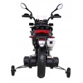 Dětský bateriový motor BMW F850 GS červený + přídavná kola + audio LED + pomalý start + EVA