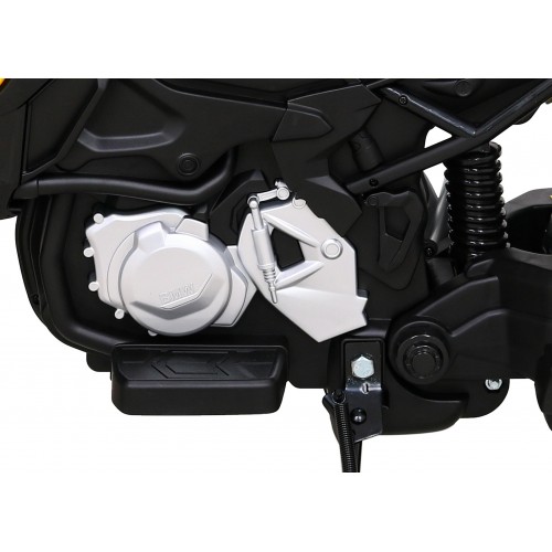 Motor BMW F850 GS na baterii pro děti Žlutá + Pomocná kola + Audio LED + Pomalý start + EVA