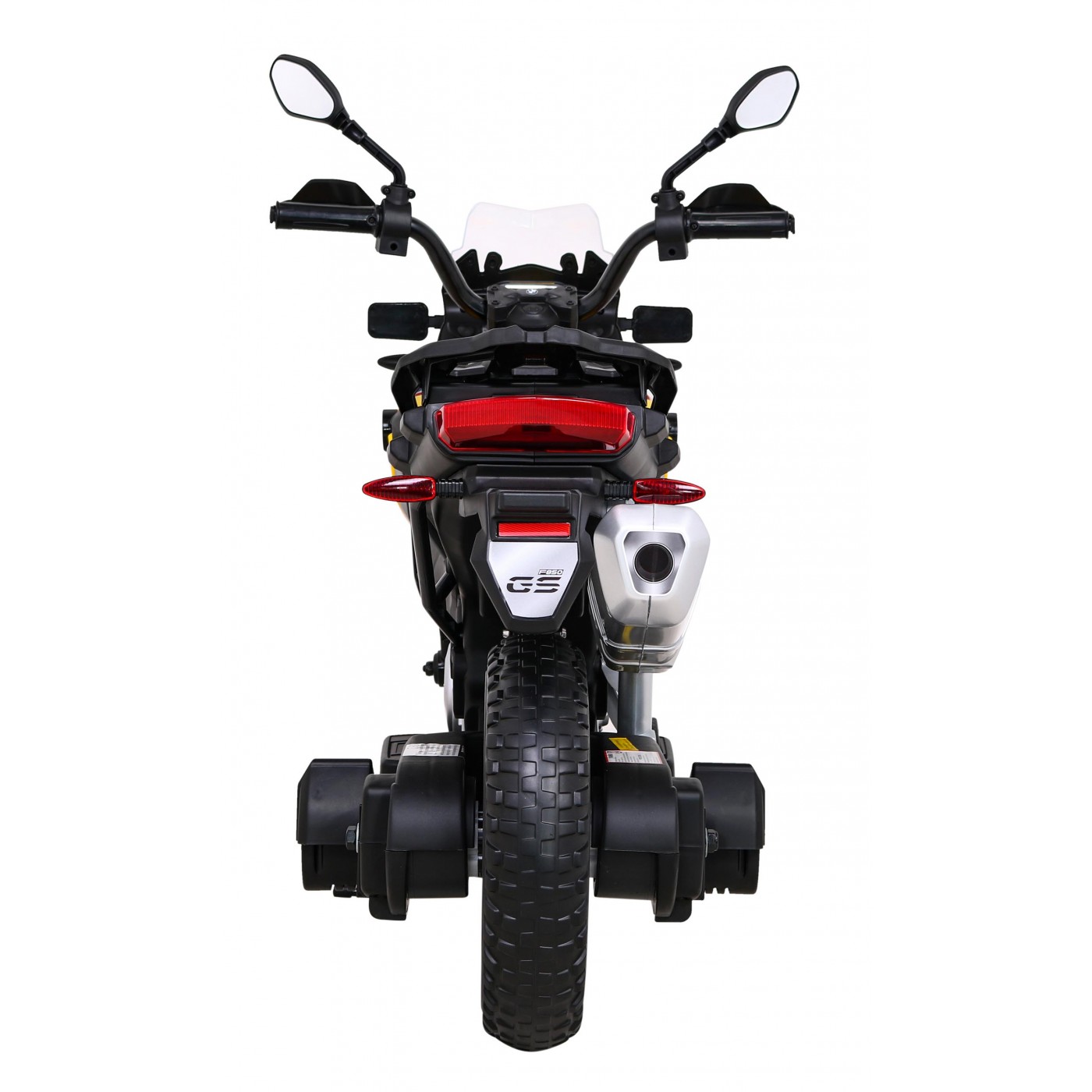 Motor BMW F850 GS na baterii pro děti Žlutá + Pomocná kola + Audio LED + Pomalý start + EVA