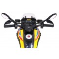 Motor BMW F850 GS na baterii pro děti Žlutá + Pomocná kola + Audio LED + Pomalý start + EVA