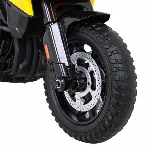 Motor BMW F850 GS na baterii pro děti Žlutá + Pomocná kola + Audio LED + Pomalý start + EVA