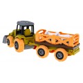 Rozkládací traktor se lžící a přívěsem + šroubovák + ovečky Hračka pro děti 3+
