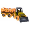 Rozkládací traktor se lžící a přívěsem + šroubovák + ovečky Hračka pro děti 3+