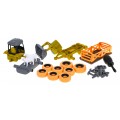 Rozkládací traktor se lžící a přívěsem + šroubovák + ovečky Hračka pro děti 3+