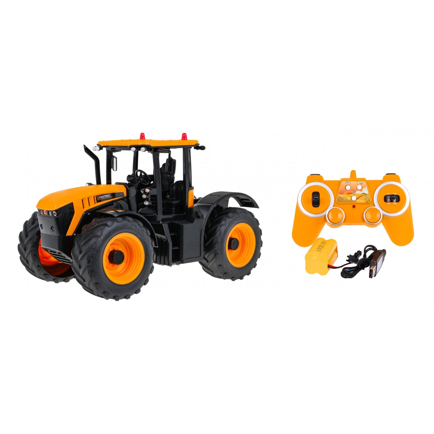 JCB Fastrac 4220 dálkově ovládaný traktor pro děti 6+ Interaktivní model Double E 1:16