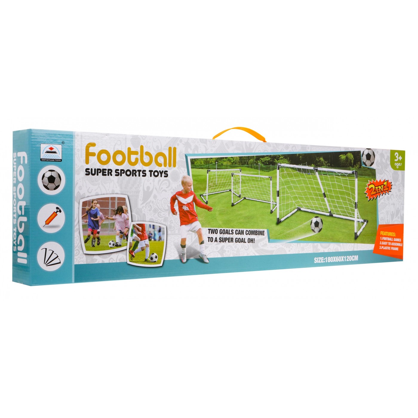 2v1 dětská zahradní brána 3 + Fotbal sada velká brána nebo 2 malé + Míč s pumpou