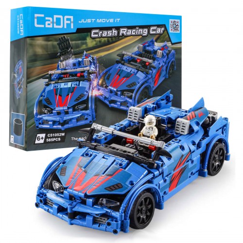 Technické bloky CaDA 585 el. Dálkové ovládání Crush Racing auto pro děti 6+ auto s katapultem