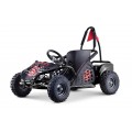 Rychlá dračí motokára pro baterii Černá 30km/h + Motor 1000W + Nafouknutá kola + Nastavení sedadla + Pásy
