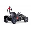 Rychlá dračí motokára pro baterii Černá 30km/h + Motor 1000W + Nafouknutá kola + Nastavení sedadla + Pásy