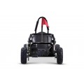 Rychlá dračí motokára pro baterii Černá 30km/h + Motor 1000W + Nafouknutá kola + Nastavení sedadla + Pásy