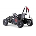 Rychlá dračí motokára pro baterii Černá 30km/h + Motor 1000W + Nafouknutá kola + Nastavení sedadla + Pásy