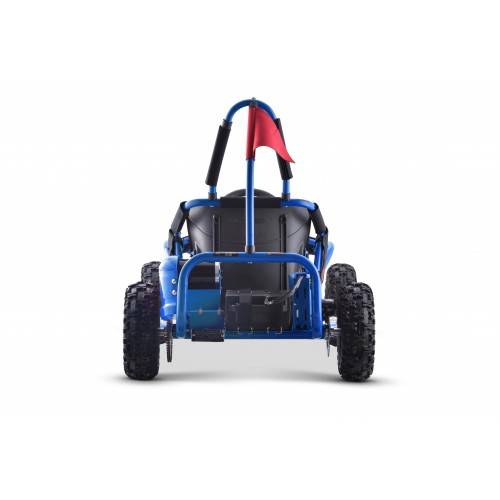 Rychlá dračí motokára na baterii Modrá 30km/h + Motor 1000W + Nafouknutá kola + Nastavení sedadla + Pásy