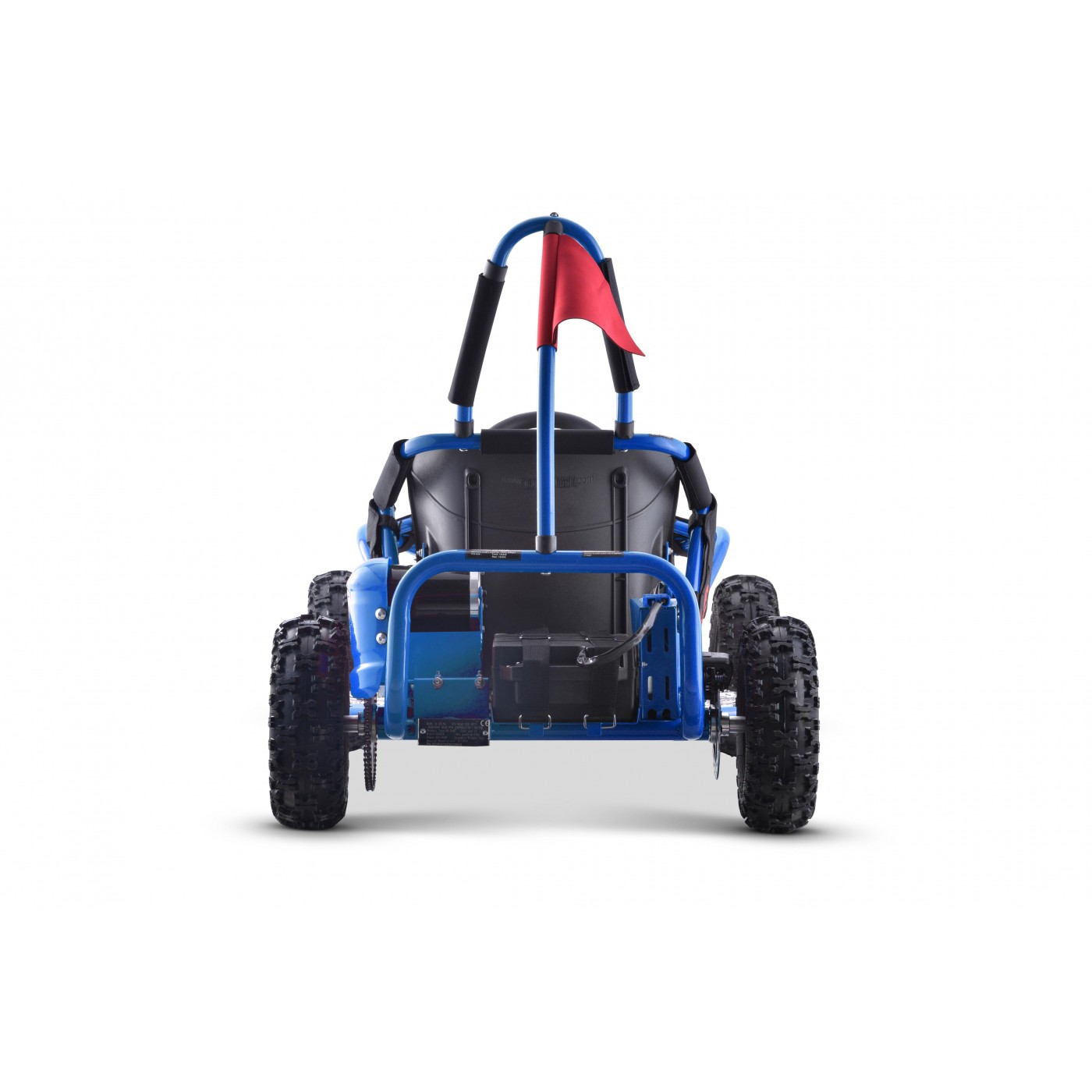 Rychlá dračí motokára na baterii Modrá 30km/h + Motor 1000W + Nafouknutá kola + Nastavení sedadla + Pásy