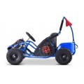 Rychlá dračí motokára na baterii Modrá 30km/h + Motor 1000W + Nafouknutá kola + Nastavení sedadla + Pásy