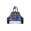 Rychlá dračí motokára na baterii Modrá 30km/h + Motor 1000W + Nafouknutá kola + Nastavení sedadla + Pásy