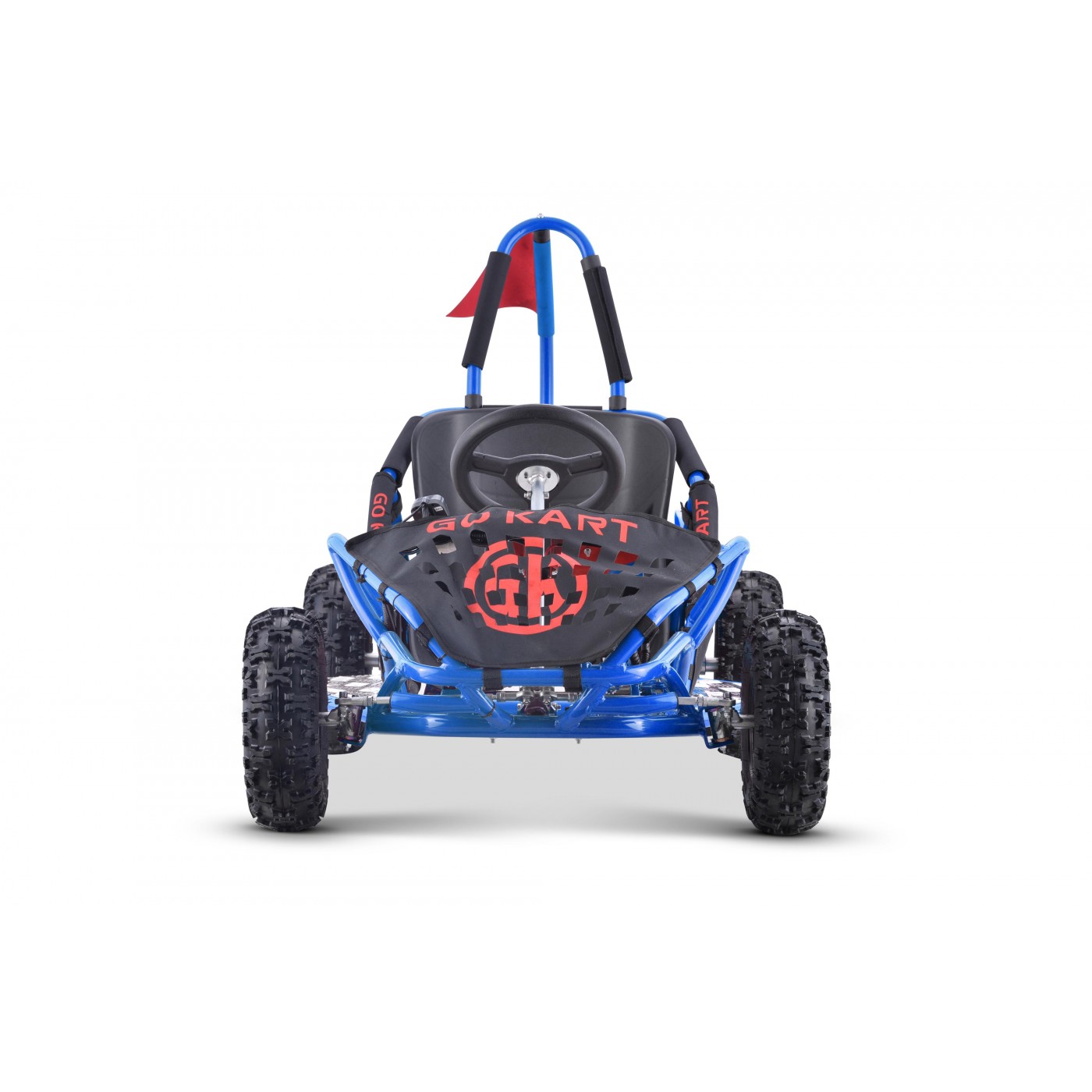 Rychlá dračí motokára na baterii Modrá 30km/h + Motor 1000W + Nafouknutá kola + Nastavení sedadla + Pásy