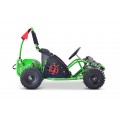 Rychlá motokára Dragon na baterii Zelená 30 km/h + Motor 1000 W + Nafouknutá kola + Nastavení sedadla + Pásy