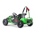 Rychlá motokára Dragon na baterii Zelená 30 km/h + Motor 1000 W + Nafouknutá kola + Nastavení sedadla + Pásy